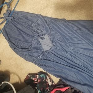 NY&Co. Denim maxi dress